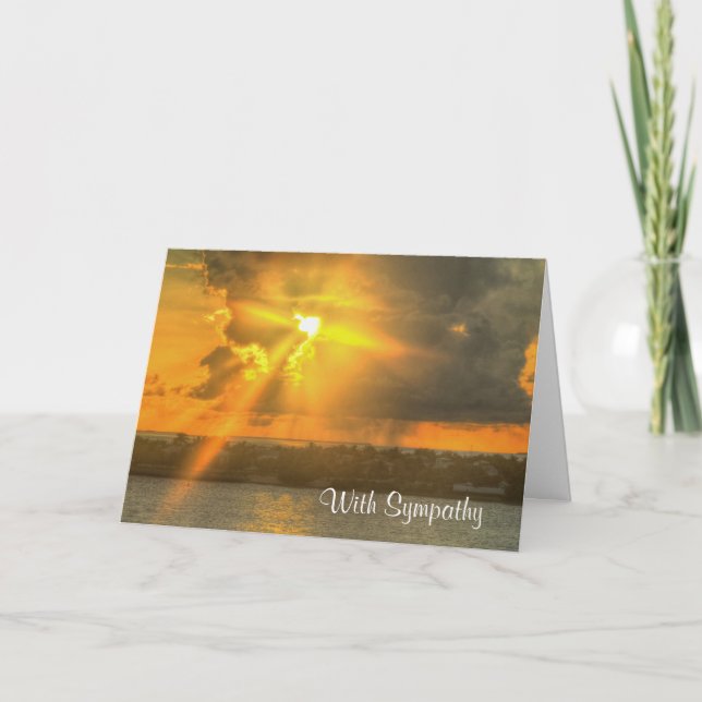 Into the Sunset Sympathy Card (Front)