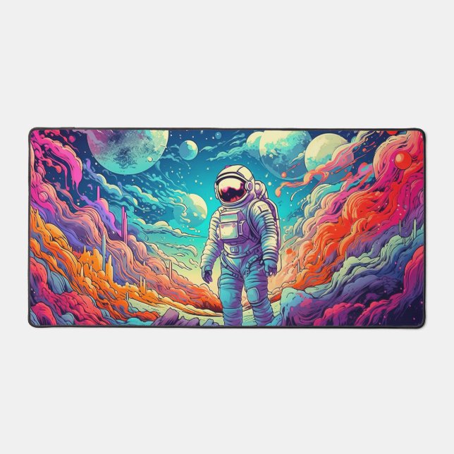 Into The Unknown Illustration Desk Mat (Front)
