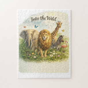 Into the Wild – Majestic Safari Animals Puzzle