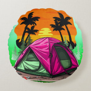 Into the Wild , Retreat and Recharge Round Cushion
