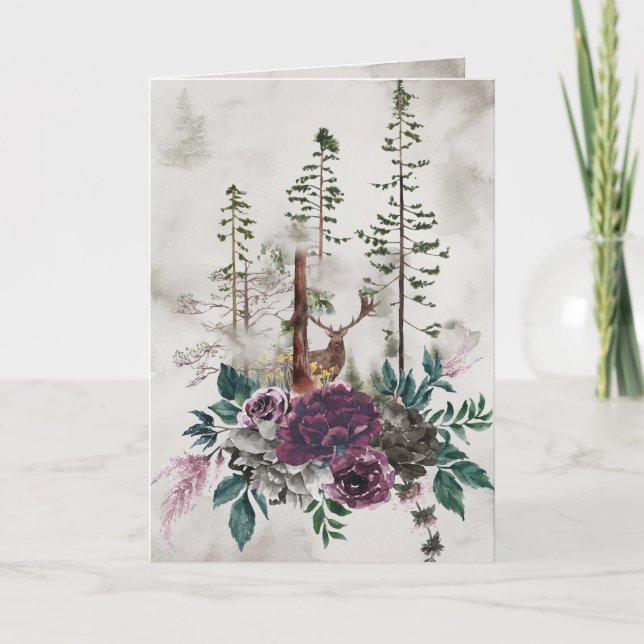 Into the Wild Rustic Wedding | Invitation (Front)