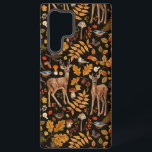Into the woods/Autumn deer on black Samsung Galaxy Case<br><div class="desc">Enjoy the serene beauty of this painted autumn pattern with deers,  colourful leaves,  berries, </div>