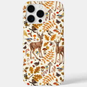 Into the woods/Autumn deer on off white iPhone 16 Pro Max Case