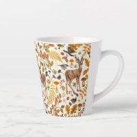 Into the woods/Autumn deer on off white