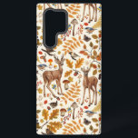 Into the woods/Autumn deer on off white Samsung Galaxy Case<br><div class="desc">Enjoy the serene beauty of this painted autumn pattern with deers,  colourful leaves,  berries, </div>