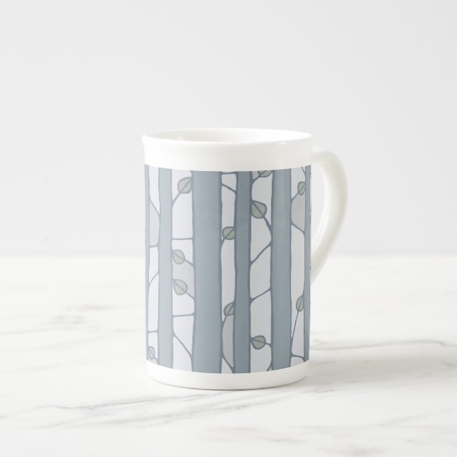 Into the Woods grey Bone China Mug (Front Right)