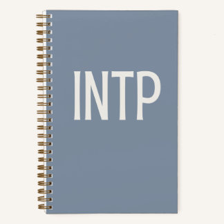 INTP Personalised Blue Journal Notebook