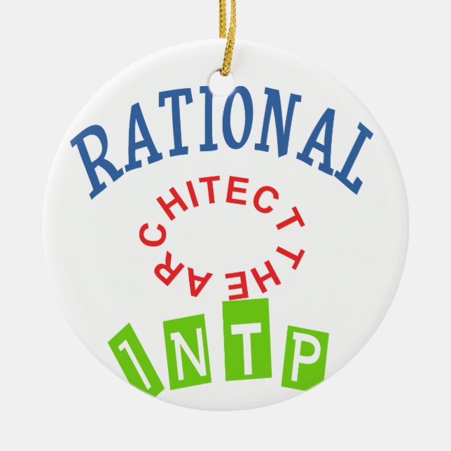 INTP Rational personality Ceramic Ornament (Front)