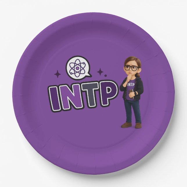 INTP — The Investigative Mind Paper Plate (Front)
