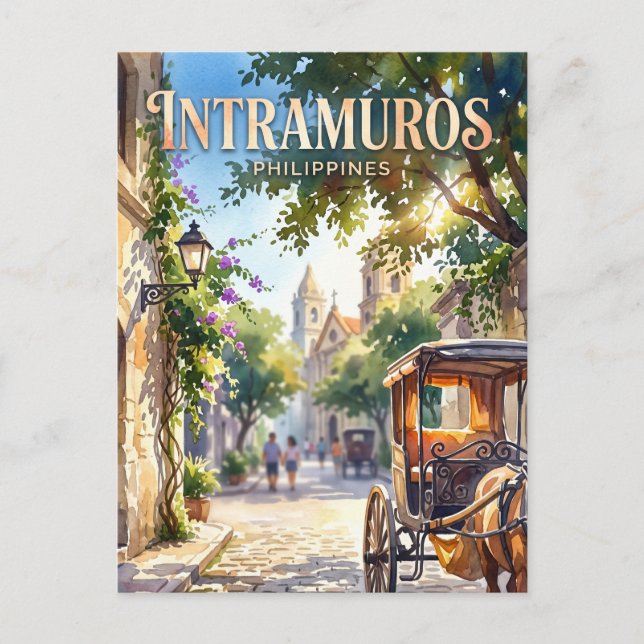 Intramuros, Manila Philippines Postcard (Front)