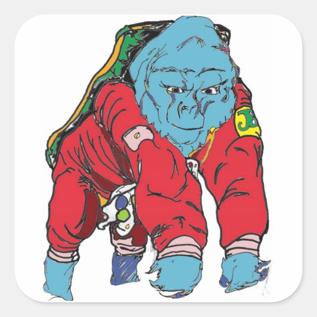 Intrepid Traveller Square Sticker (Front)