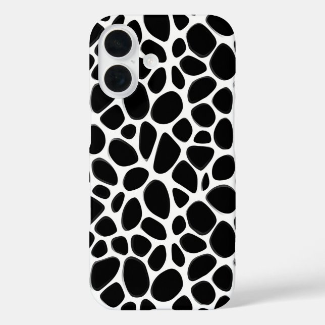 Intricate Black and White Pattern Case-Mate iPhone Case (Back)