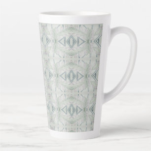 Intricate Blue Latte Mug