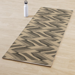 Intricate Brown Marble Pattern  Yoga Mat