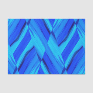 Intricate Cobalt Blue Marble Pattern Tissue Paper