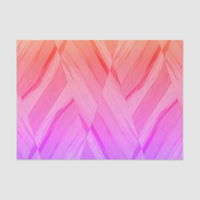Intricate Coral and Pink Hues Marble Pattern Tissue Paper (Front)