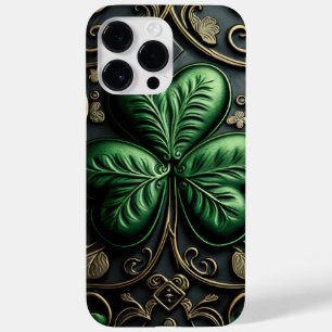INTRICATE DARK GREEN IRISH SHAMROCKS Case-Mate iPhone 14 PRO MAX CASE