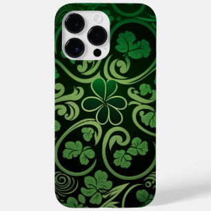 INTRICATE DARK GREEN IRISH SHAMROCKS Case-Mate iPhone 14 PRO MAX CASE
