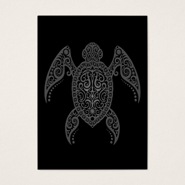Intricate Dark Sea Turtle (Front)