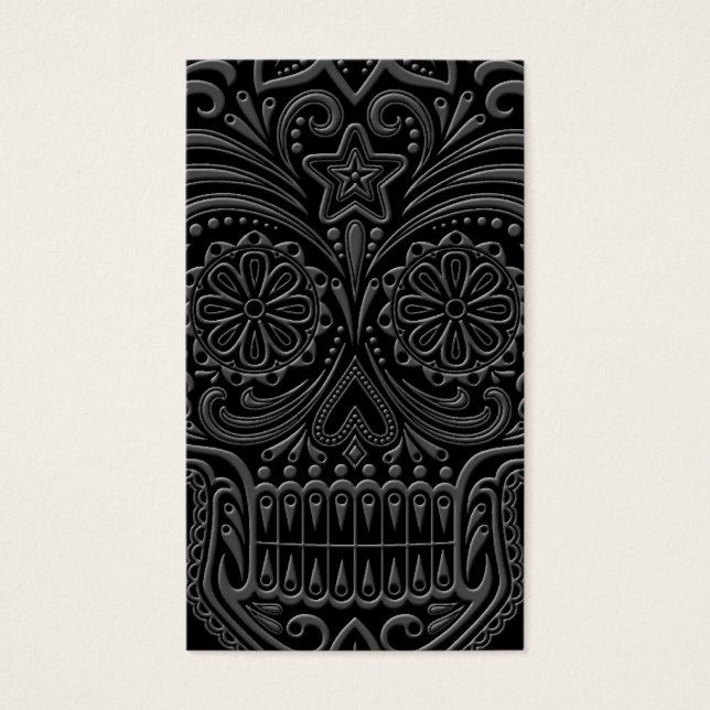 Intricate Dark Sugar Skull (Front)