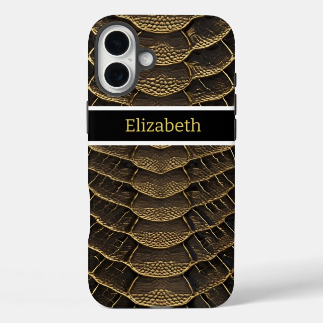Intricate details of a vibrant poisonous snakeskin Case-Mate iPhone case (Back)