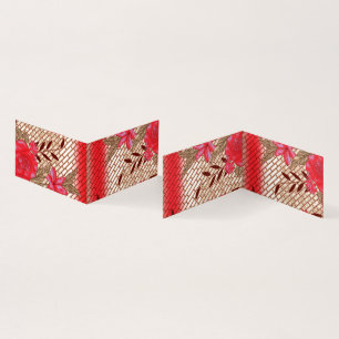 Intricate fabric design featuring floral patterns 