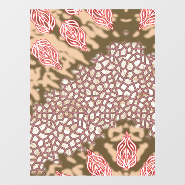 Intricate fabric design featuring floral patterns  (Sheet)