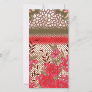 Intricate fabric design featuring floral patterns announcement