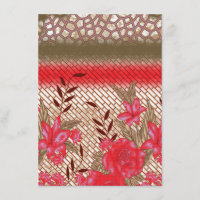 Intricate fabric design featuring floral patterns