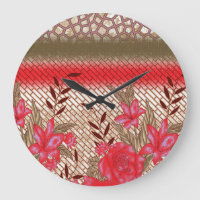 Intricate fabric design featuring floral patterns