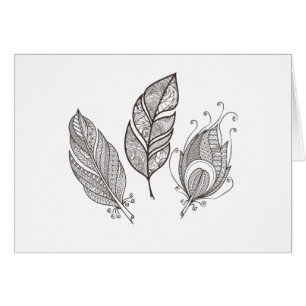 Intricate Feather Doodle