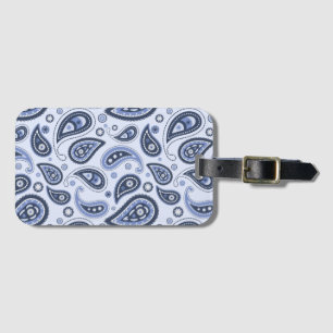 Intricate Floral Paisley Print Design Luggage Tag