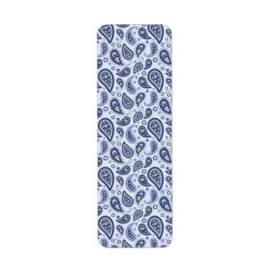 Intricate Floral Paisley Print Design Return Address Label