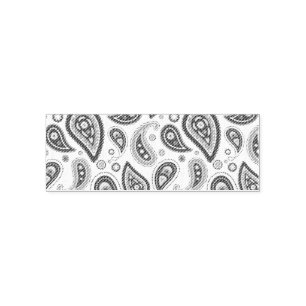 Intricate Floral Paisley Print Design Self-inking Stamp