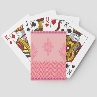 Intricate  floral pattern  playing cards