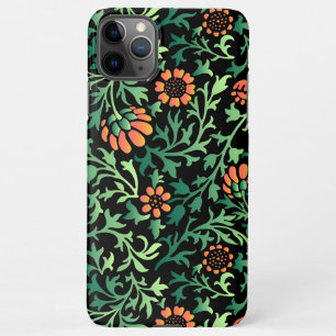 Intricate Floral Pattern with Green Leaves iPhone 11Pro Max Case