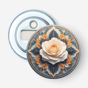 Intricate Flower Design Bottle Opener