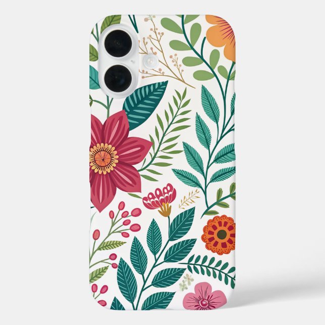 INTRICATE FOREST BLOOM PRINTS Case-Mate iPhone CASE (Back)
