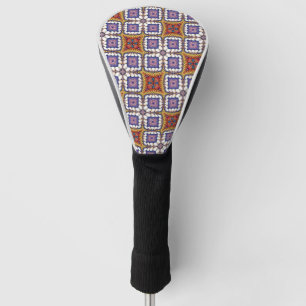 Intricate Geometric Floral Pattern  Golf Head Cover