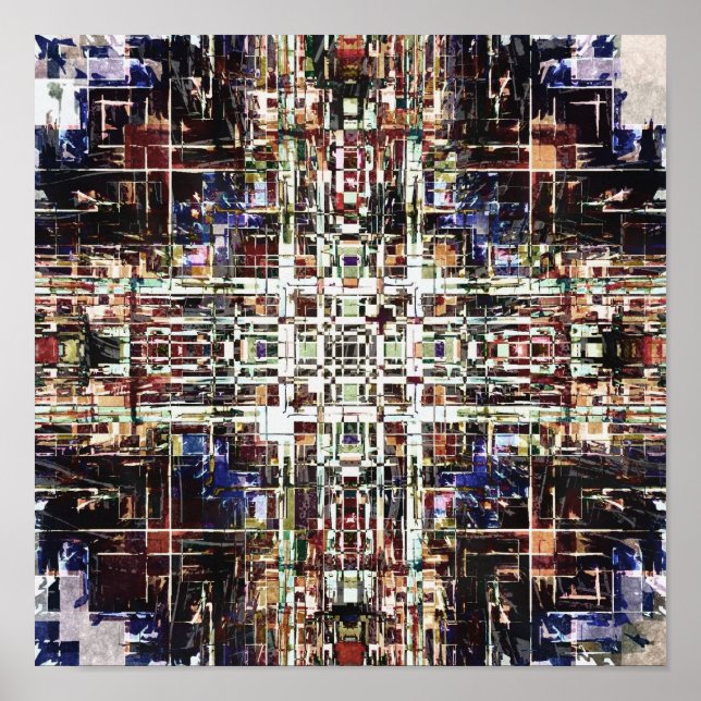 Intricate Geometric Patterns Poster (Front)