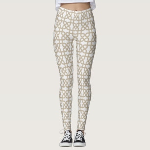 Intricate Gold Arabesque Leggings