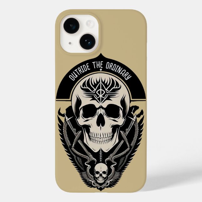 Intricate Gothic Skull Illustration Case-Mate iPhone Case (Back)