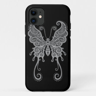 Intricate Gray Butterfly iPhone 11 Case