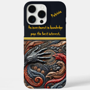 Intricate Hand Reaching for a Mystical Orb Design iPhone 16 Pro Max Case