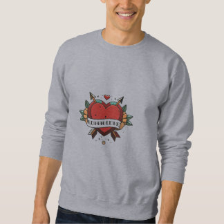 Intricate Heart Cupid Tattoo Sweatshirt