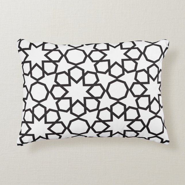 Intricate Islamic Patterns Decorative Cushion (Front)