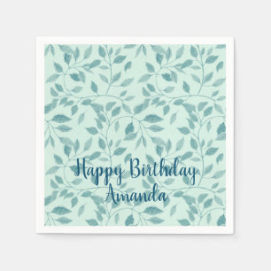 Intricate Ivy Botanical Pattern Napkin