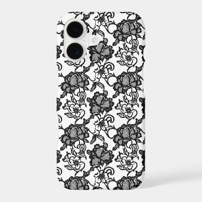 Intricate Lace Black Pattern (Back)