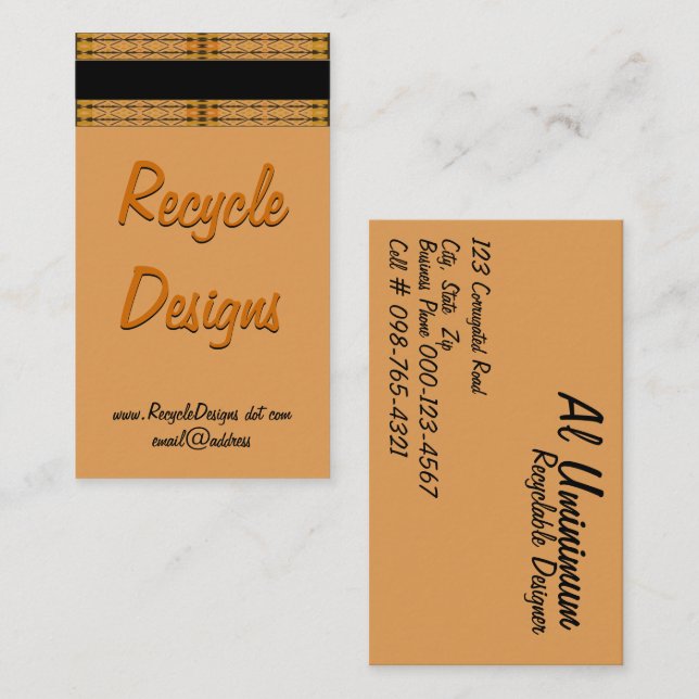 Intricate Lattice Pattern Border Templare Business Card (Front/Back)