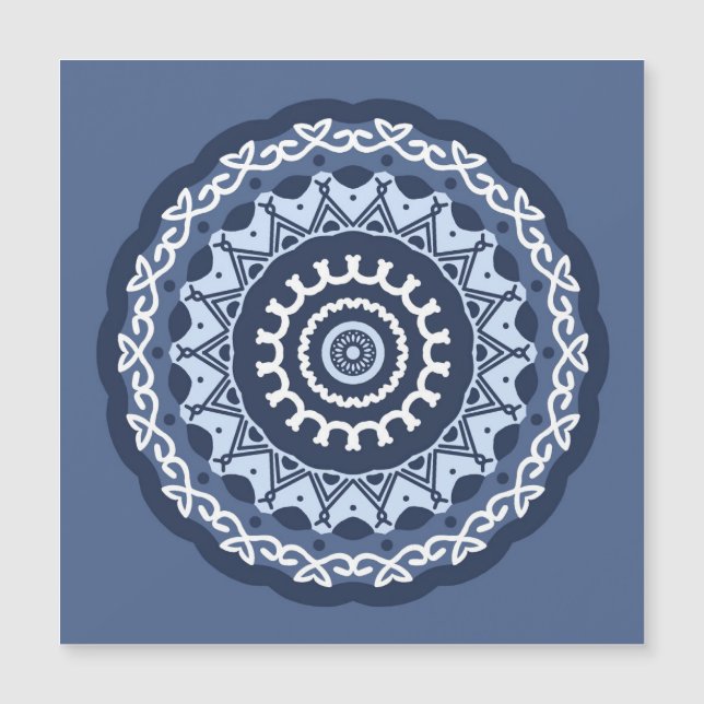 Intricate Mandala Design magnetic card (Front)